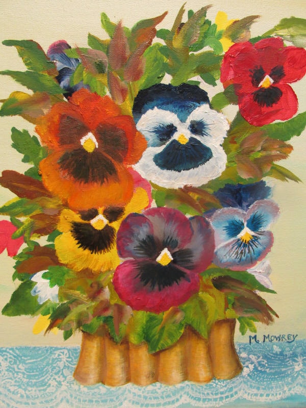 Rainbow of Pansies